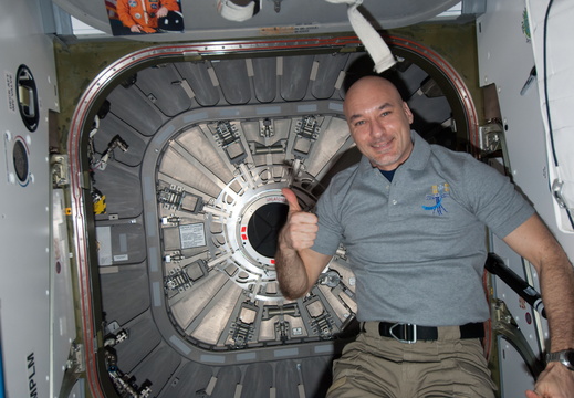 nasa2explore 10459508115 Cygnus Gets Thumbs Up From Astronaut Luca Parmitano