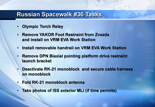 nasa2explore 10748900696 Russian Spacewalk 36 Task List