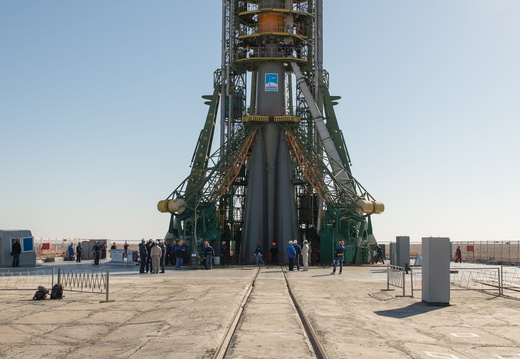 nasa2explore 9898920815 The Soyuz TMA-10M Spacecraft On Its Launch Pad