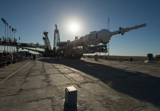 nasa2explore 9898961414 The Soyuz TMA-10M Spacecraft On Its Launch Pad