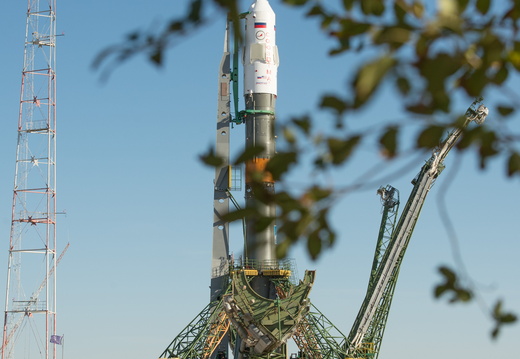 nasa2explore 9898967236 The Soyuz TMA-10M Spacecraft On Its Launch Pad