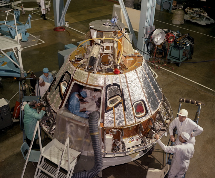 View_of_Spacecraft_012_Command_Module_during_installation_of_heat_shield.jpg