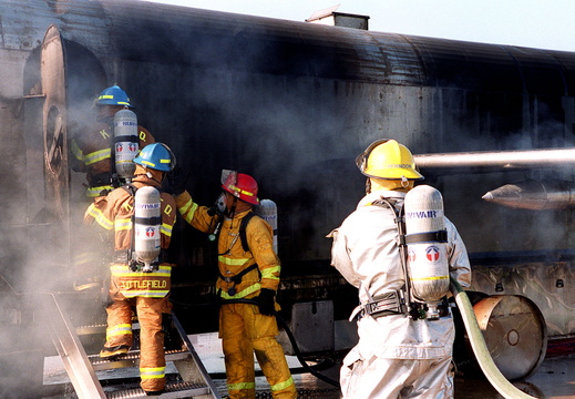 2000 Mayport NS Firefighters training