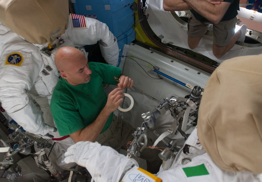 Station Crew Preps for Spacewalk - 9182689105 a49ac22582 o