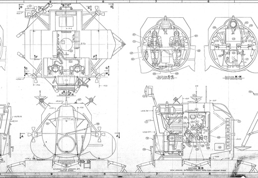 Inboard Profile of the Lunar Excursion Module