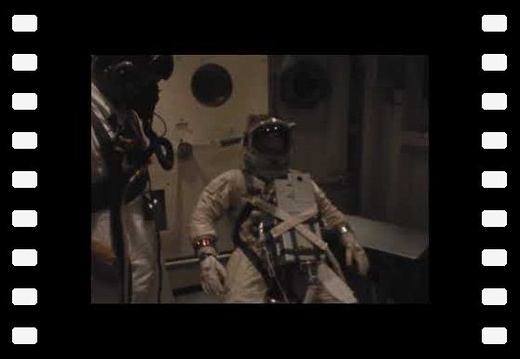 Michael Collins Gemini suit training - 1966 Nasa footages ( No sound )