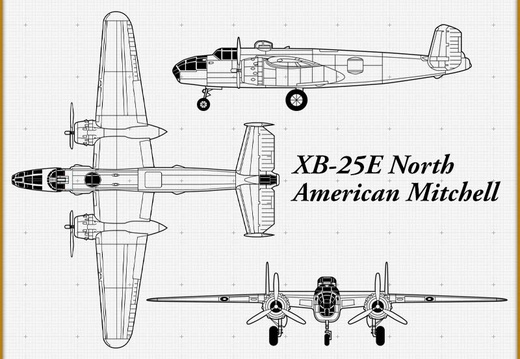 XB-25E NORTH AMERICAN MITCHELL