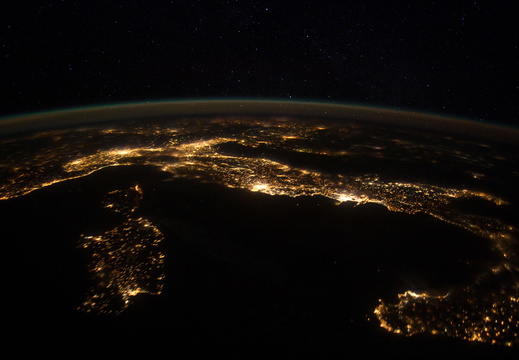 nasa2explore 6789371652 Nighttime Panorama Over Europe