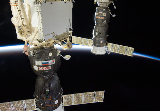 nasa2explore 6721378727 A Soyuz and Progress Resupply spacecraft